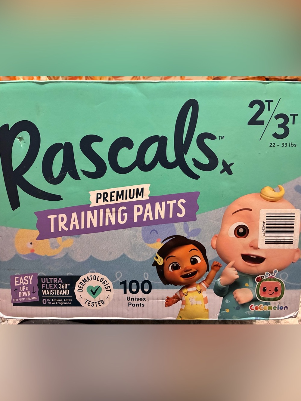 Rascals Premium Training Pants Size 2T/3T (100ct)